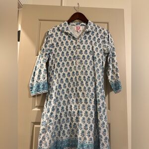 Victoria Dunn blue and white floral printed dress